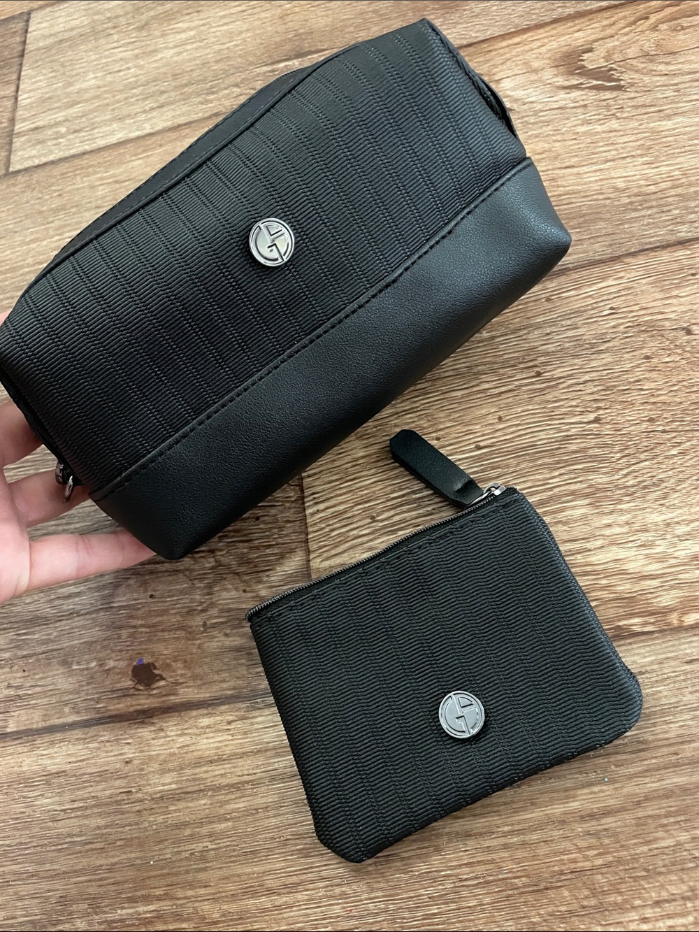 Giorgio Armani EVAAIR Toiletry Bag & Coin Pouch Wallet